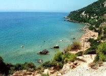 Spiaggia Myrtiotissa di Corfù