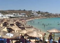 Spiaggia Platy Jalos di Mykonos