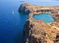 Spiaggia Limanaki Agios Pavlos di Rodi